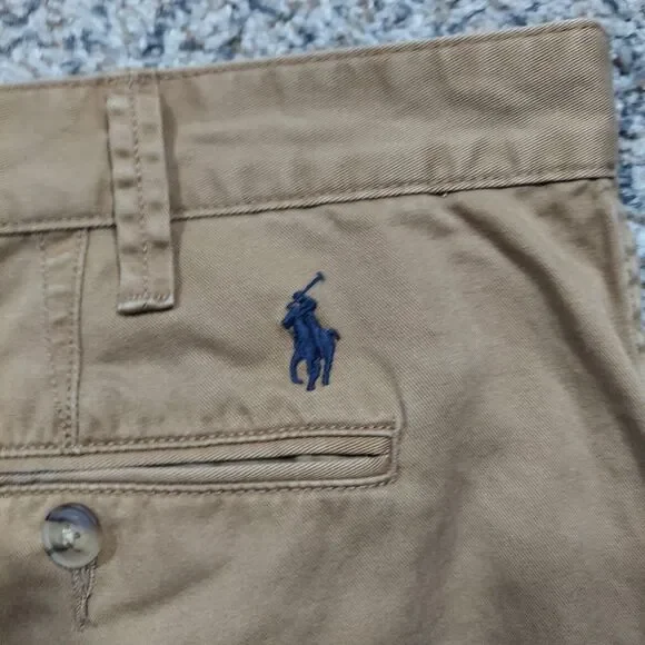 Polo Ralph Lauren Khaki Shorts Men's 38 Relaxed Fit Flat Front - Picture 5 of 6